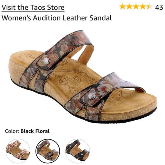 Taos Footwear | Shoes | Taos Audition Floral Leather Cork Slide Sandals 38  | Poshmark